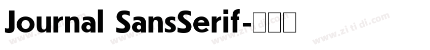 Journal SansSerif字体转换
